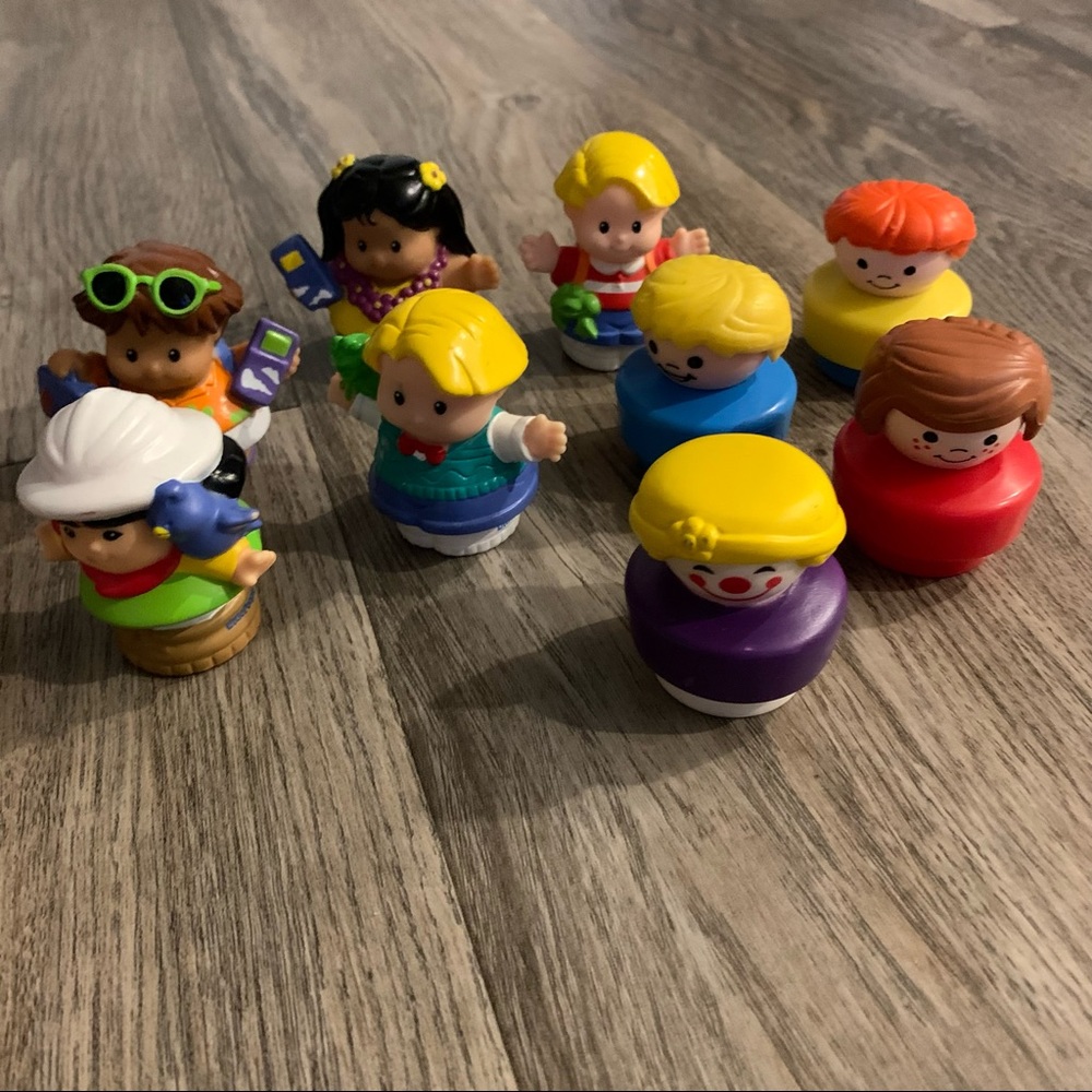 Lot of 9 Little People Toy Figurines for Toys Fisher Price Mattel some Vintage